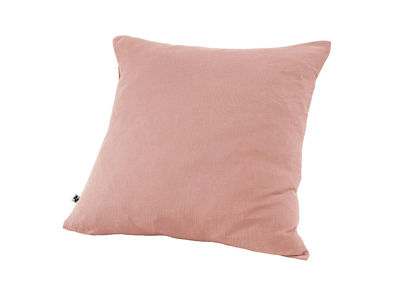 OUREA - Taie d'Oreiller 60x60cm Gaze de Coton Rose Pêche