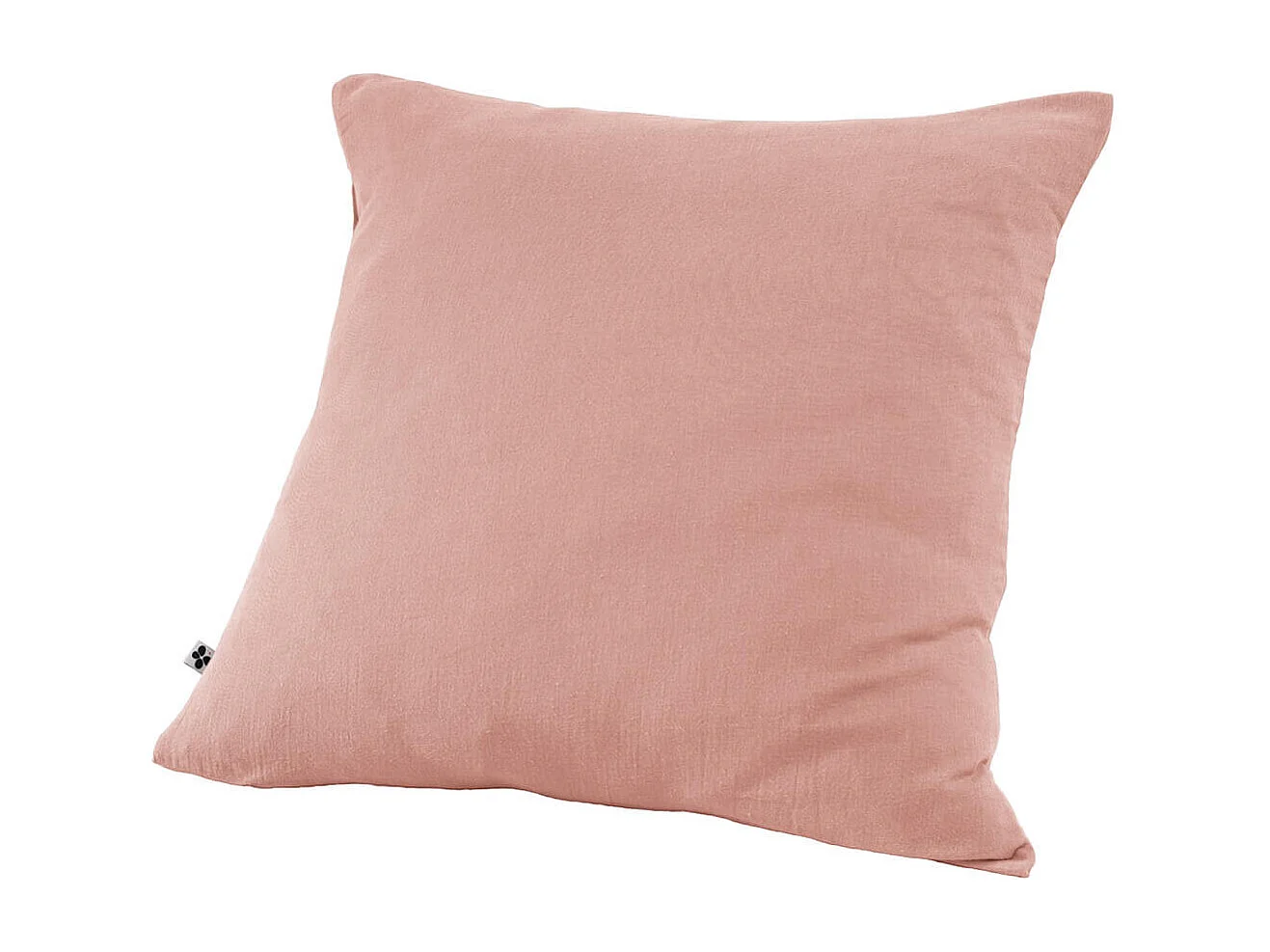 OUREA - Taie d'Oreiller 60x60cm Gaze de Coton Rose Pêche