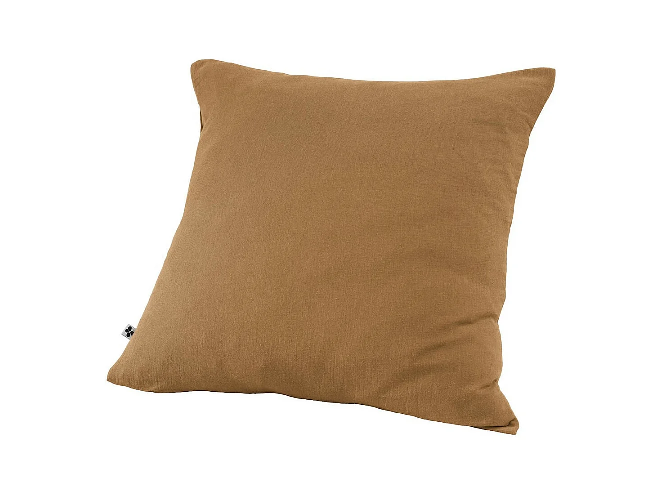 OUREA - Taie d'Oreiller 60x60cm Gaze de Coton Camel