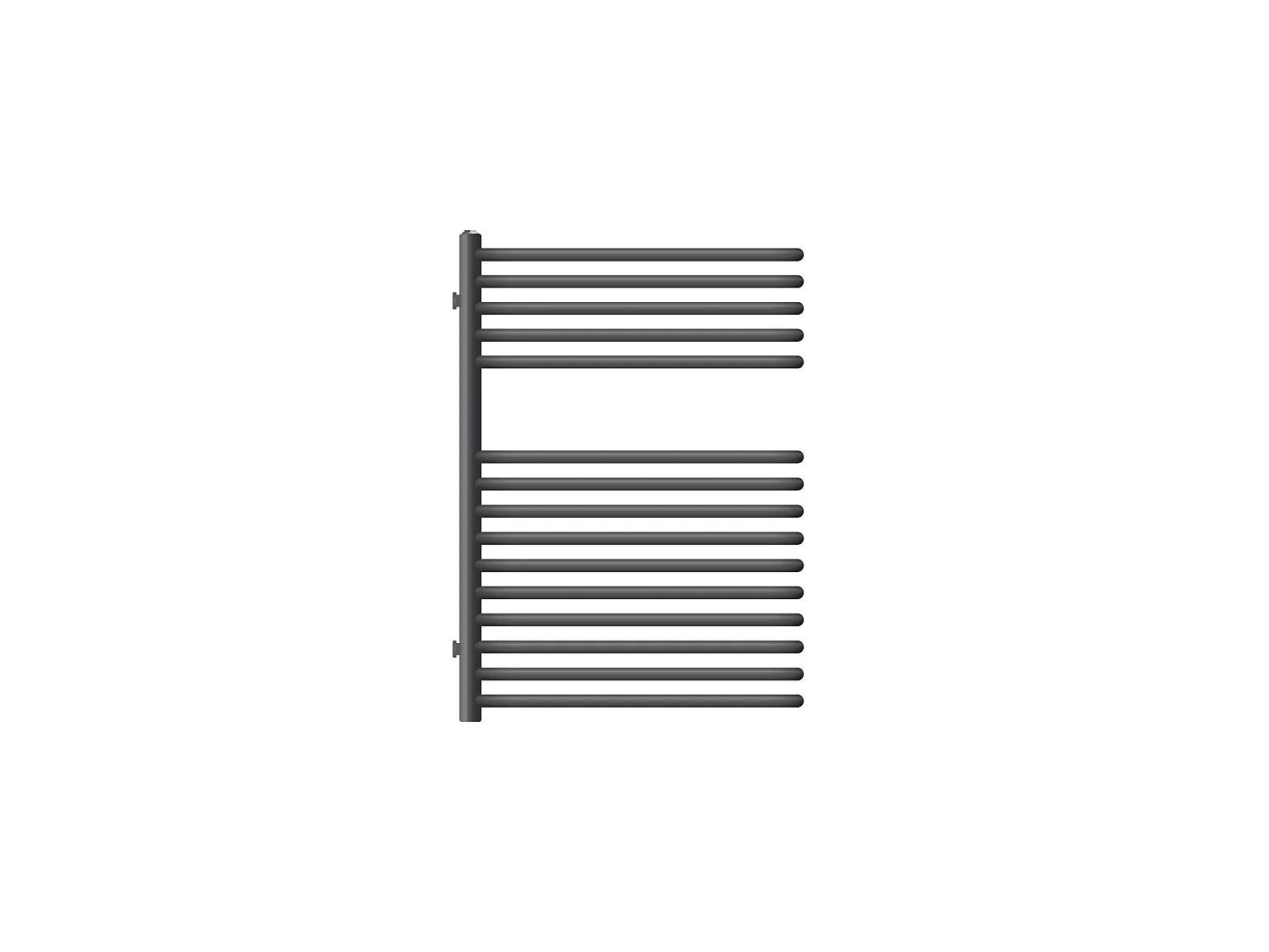 Radiador toallero diseño partition de pared plano antracita para baño 500x800mm