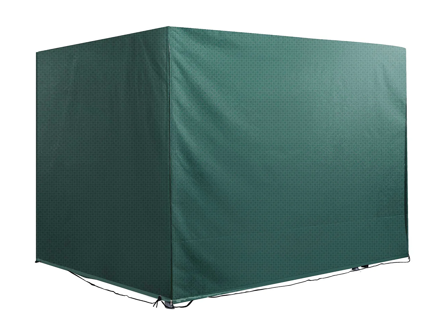 Housse de protection balancelle de jardin bâche étanche dim. 2,15L x 1,55l x 1,5H m PE vert