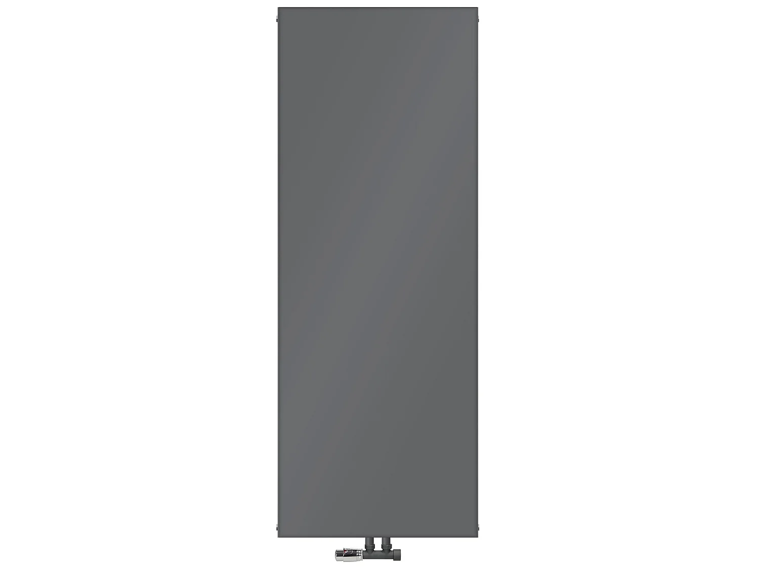 Radiateur salle de bain anthracite 604x1600 mm avec raccord central mural