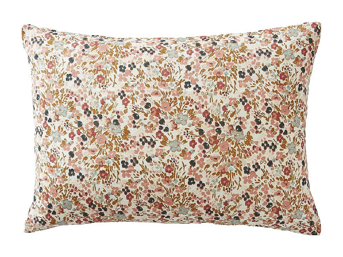 ISIS - Taie d'Oreiller 50x70cm Gaze de Coton Motif Liberty