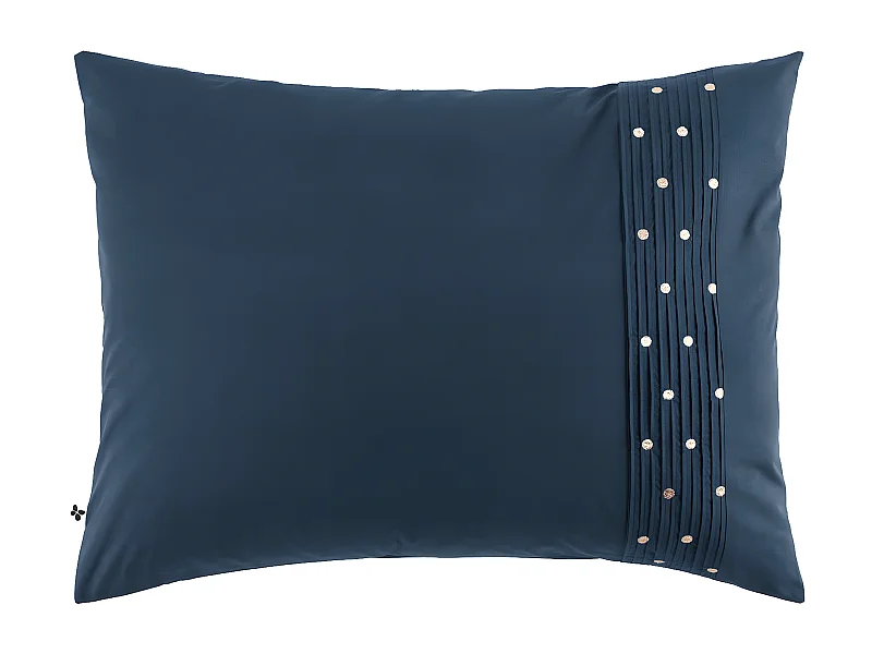 POLLY - Taie d'Oreiller 50x70cm Coton Coloris Mûre