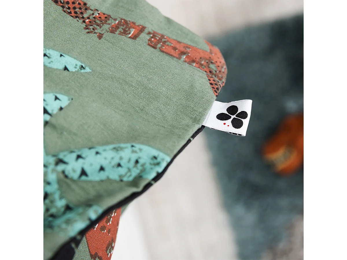 TYREX - Parure de Lit Coton Motif Dinosaures Housse de Couette 140x200cm + Taie d'Oreiller