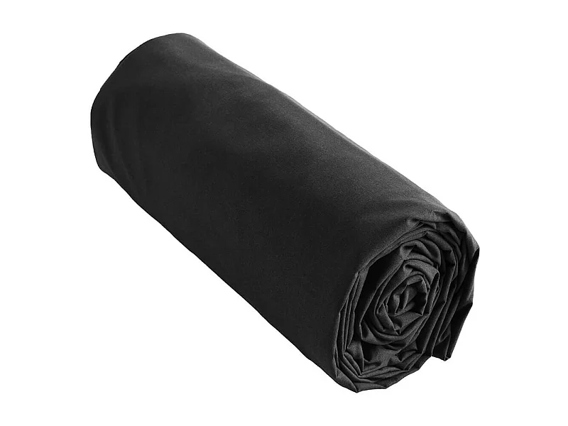 SAMIA - Drap Housse 180x200cm Coton Coloris Truffe