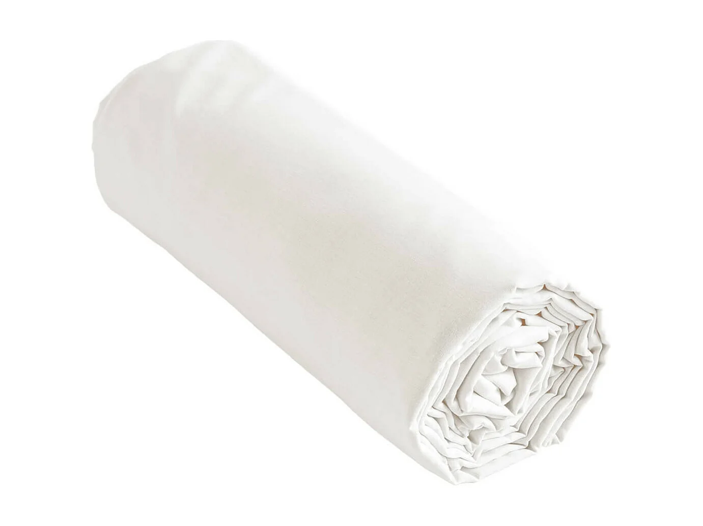 SAMIA - Drap Housse 160x200cm Coton Coloris Coco