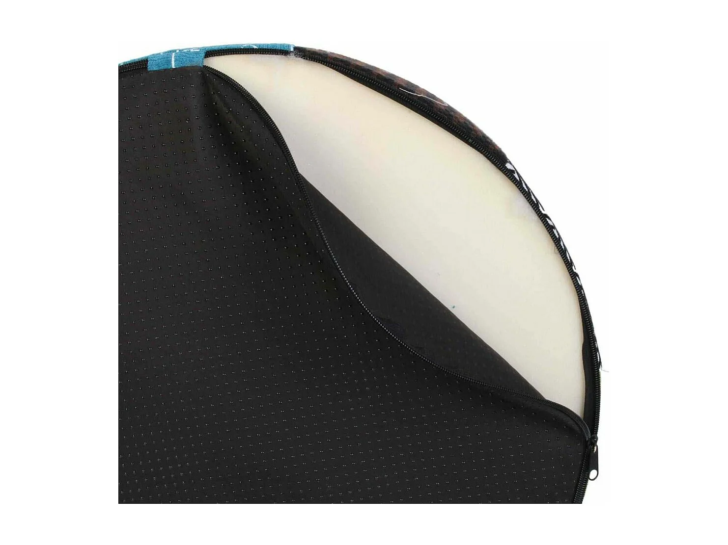 Pouf rond patchwork 50 cm (Lot de 2)