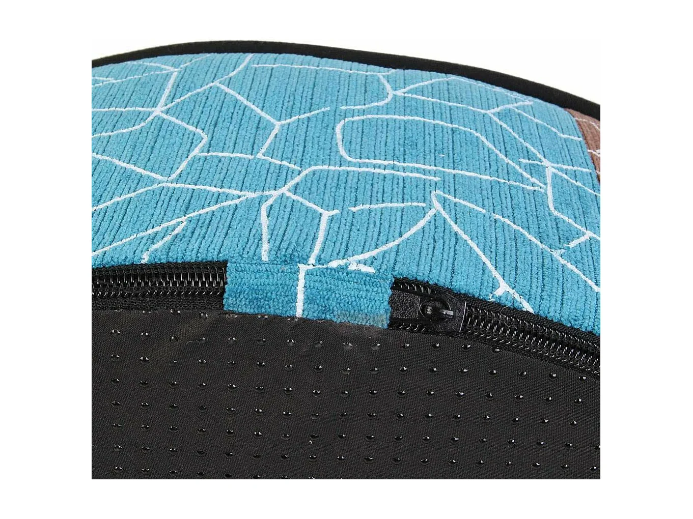 Pouf rond patchwork 50 cm (Lot de 2)