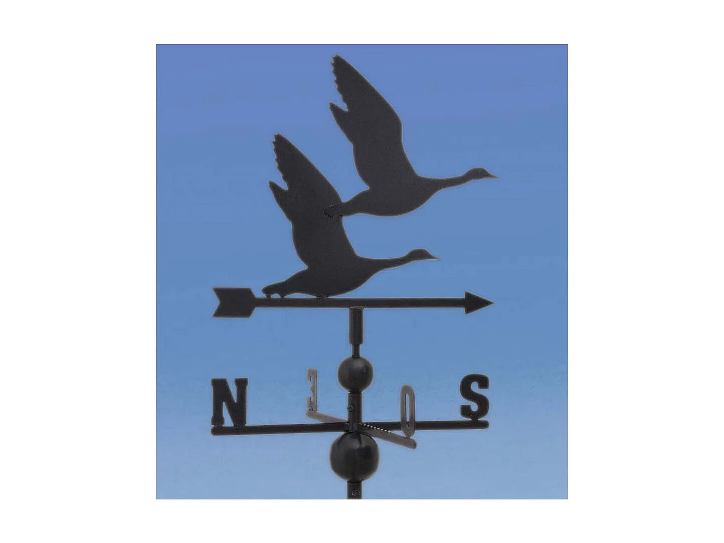 Girouette oies sauvages en fer forgé