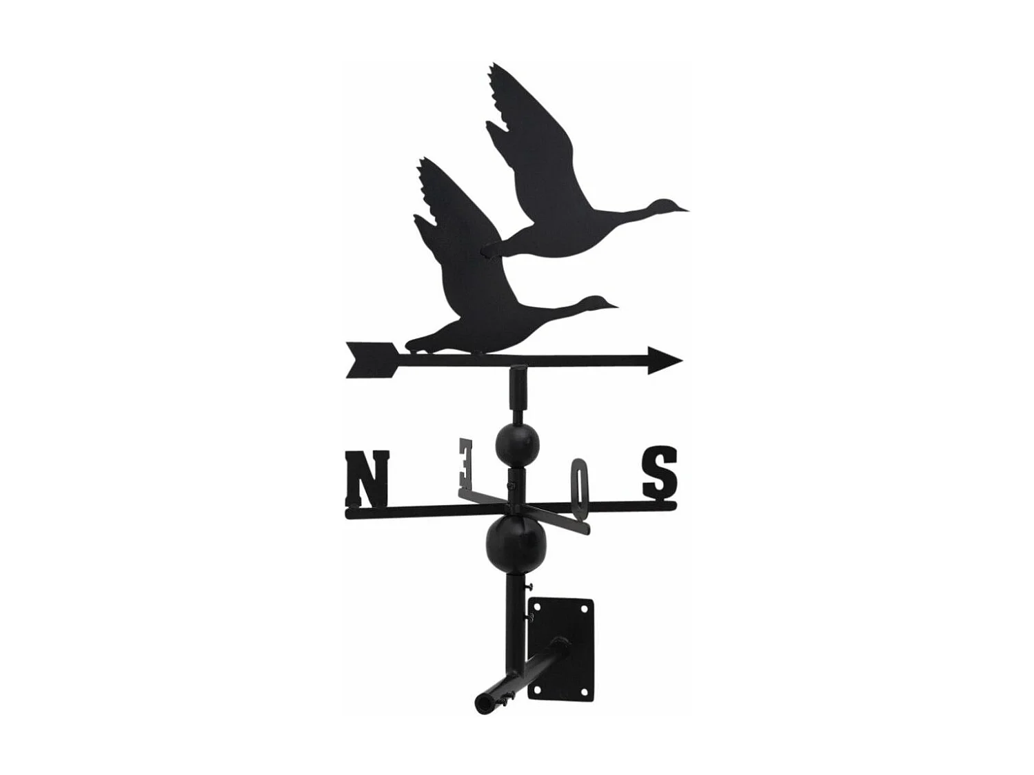 Girouette oies sauvages en fer forgé