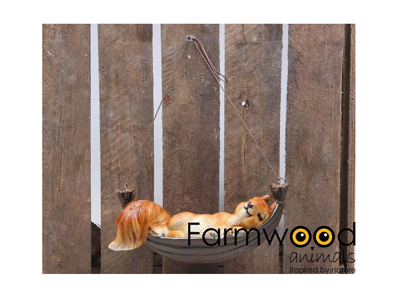 Ecureuil rigolo en résine Hamac