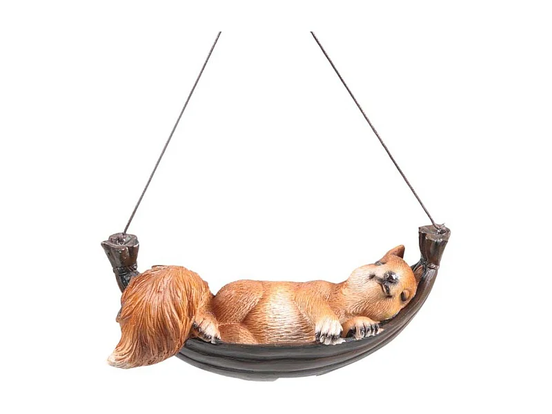Ecureuil rigolo en résine Hamac