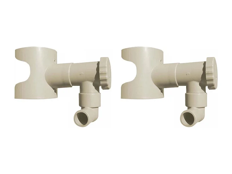 Collettore d'acqua per grondaia circolare Set da 2