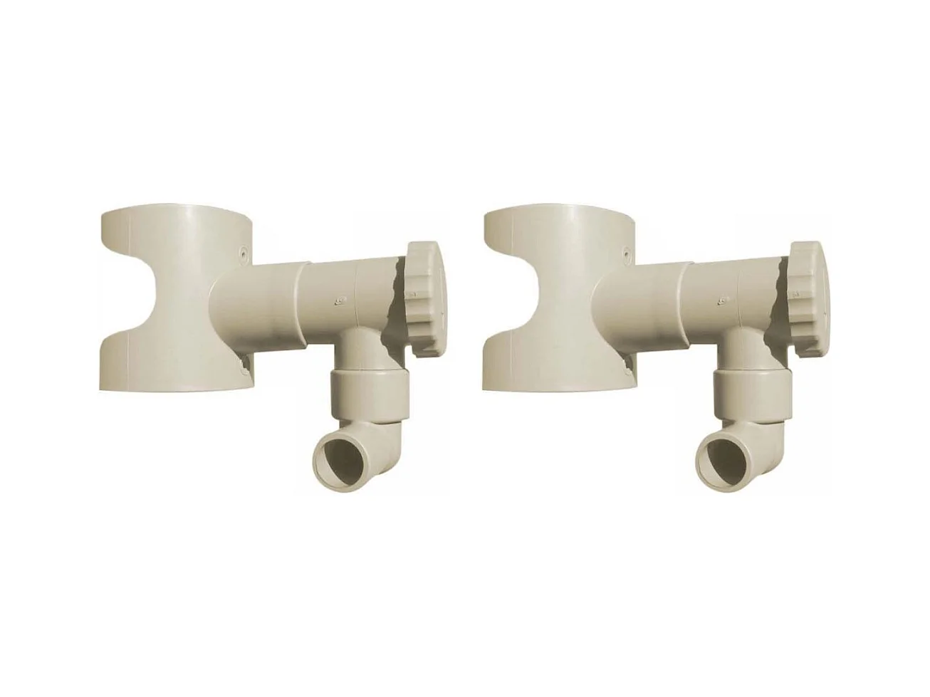 Récupérateur d'eau pour gouttière circulaire (Lot de 2)