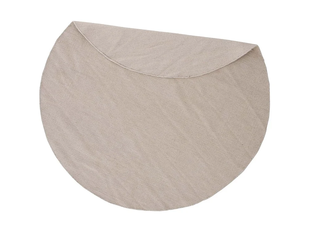 Jaipur vloerkleed Ø200 cm wol beige.