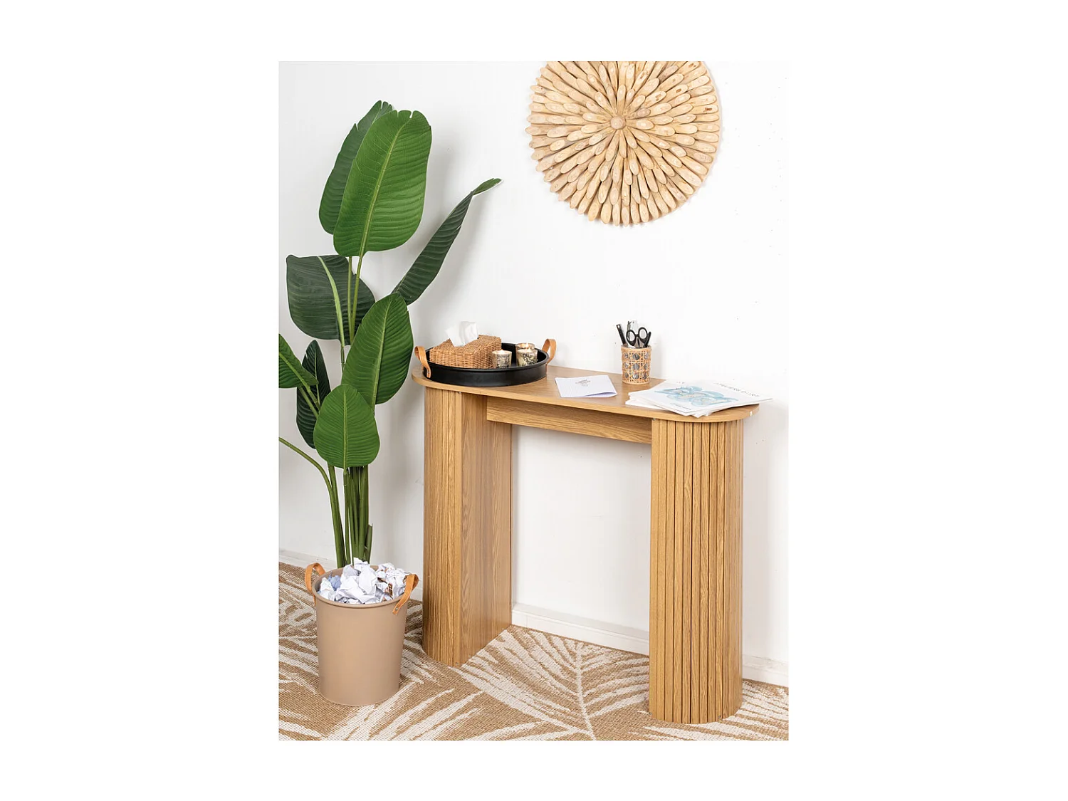 Tapis extérieur en polypropylène Feuilles 150 x 200 cm