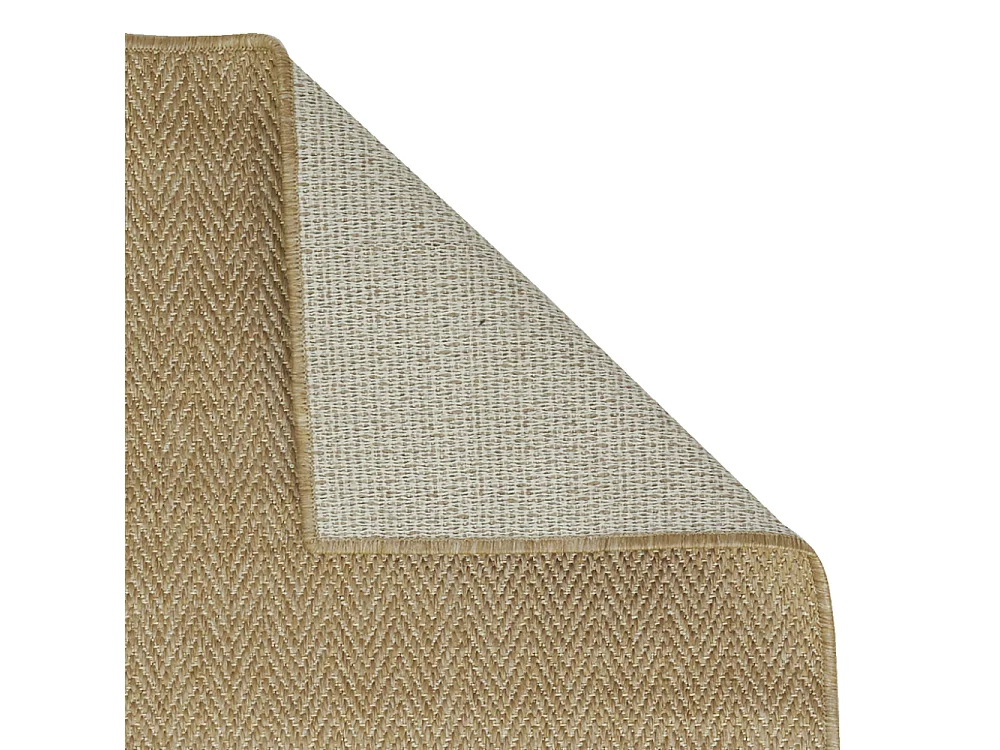 Tapis extérieur en polypropylène beige 150 x 200 cm