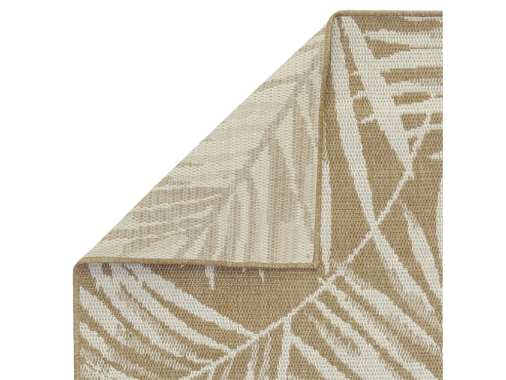 Tapis d'extérieur en plastique recyclé Feuilles 120 x 180 cm