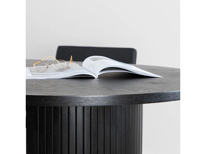 Bianca eetkamertafel 90x200cm zwart.