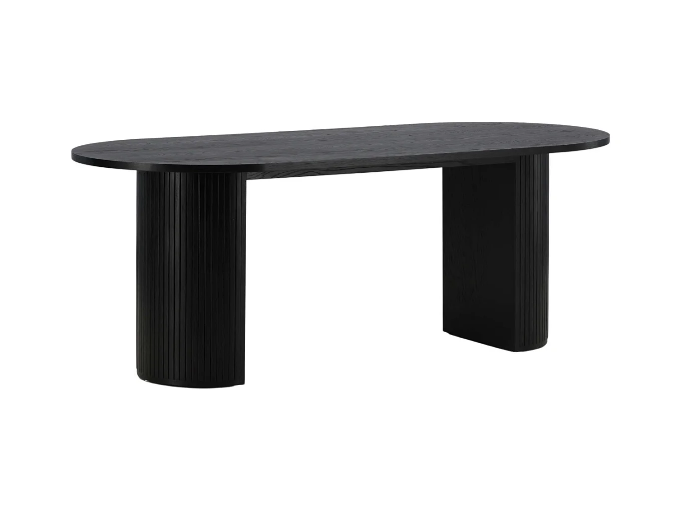 Table à Manger Ovale "Bianca" 200cm Noir