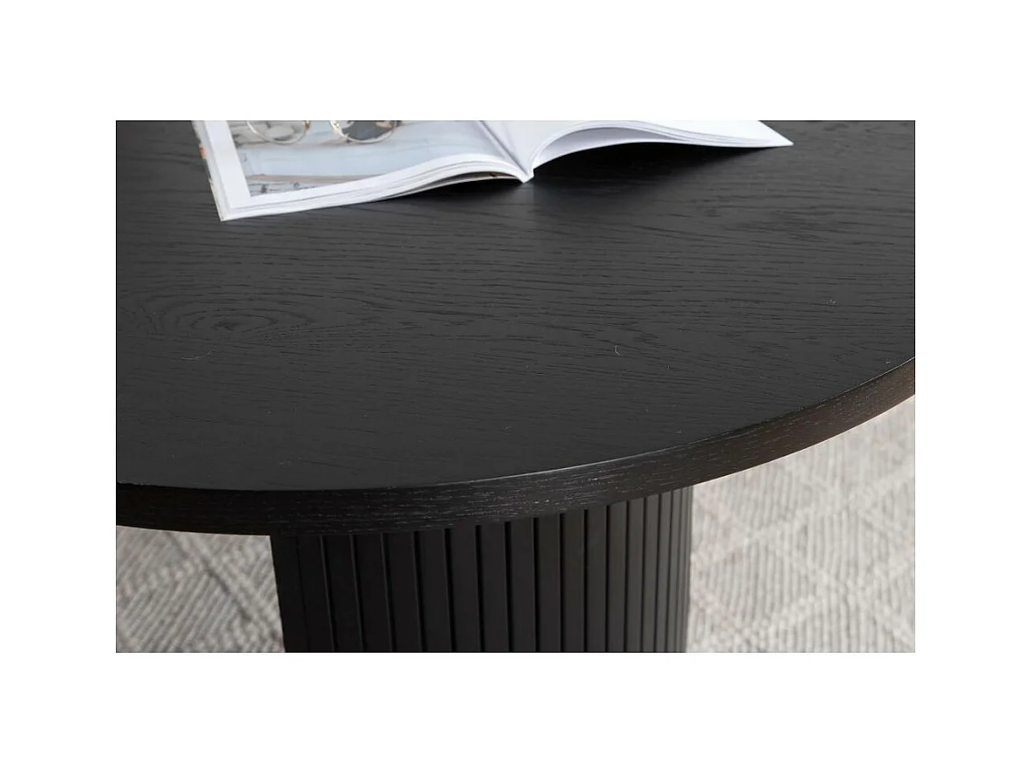 Table à Manger Ovale "Bianca" 200cm Noir