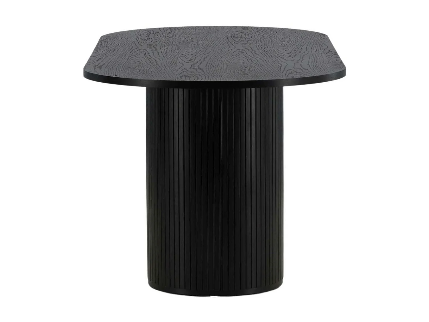 Table à Manger Ovale "Bianca" 200cm Noir