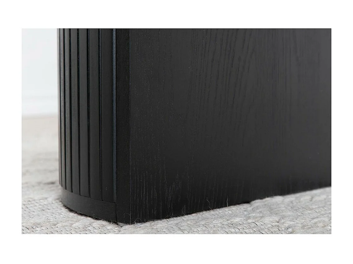 Table à Manger Ovale "Bianca" 200cm Noir