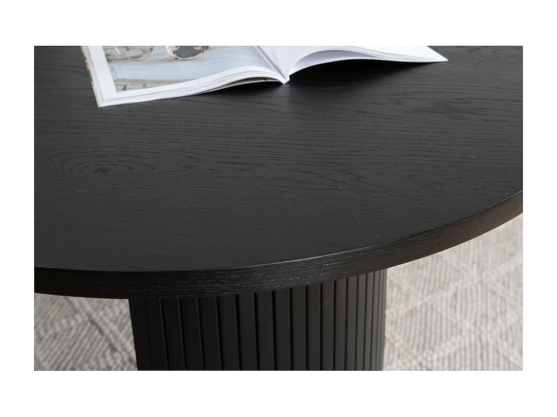 Table à Manger Ovale "Bianca" 200cm Noir