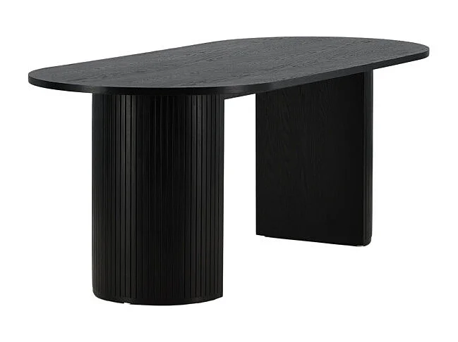 Table à Manger Ovale "Bianca" 200cm Noir