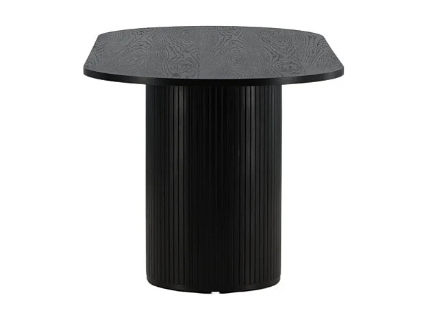 Table à Manger Ovale "Bianca" 200cm Noir