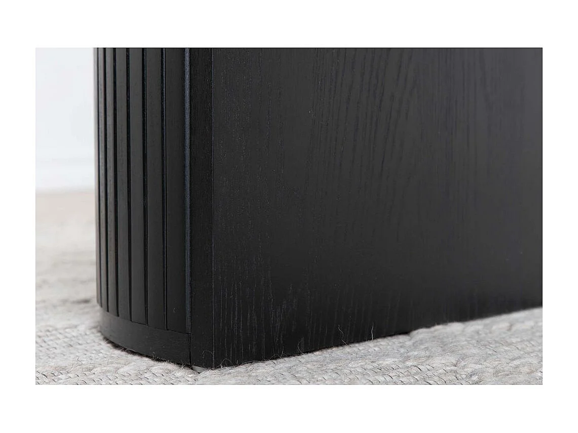 Table à Manger Ovale "Bianca" 200cm Noir