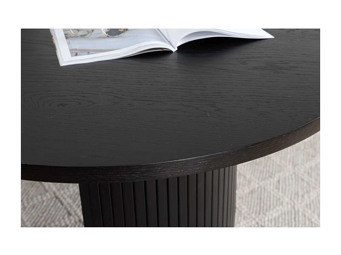 Table à Manger Ovale "Bianca" 200cm Noir