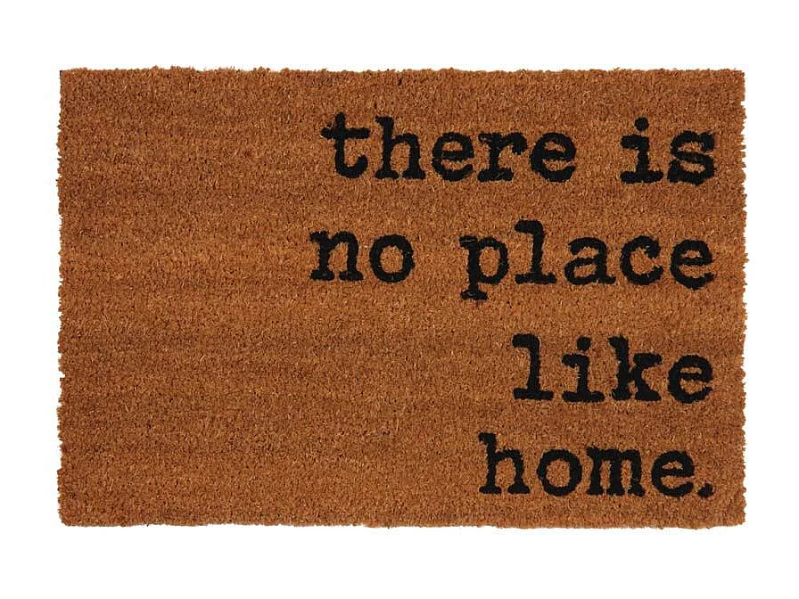 Paillasson en fibre de coco 60 x 40 cm There is no place like home