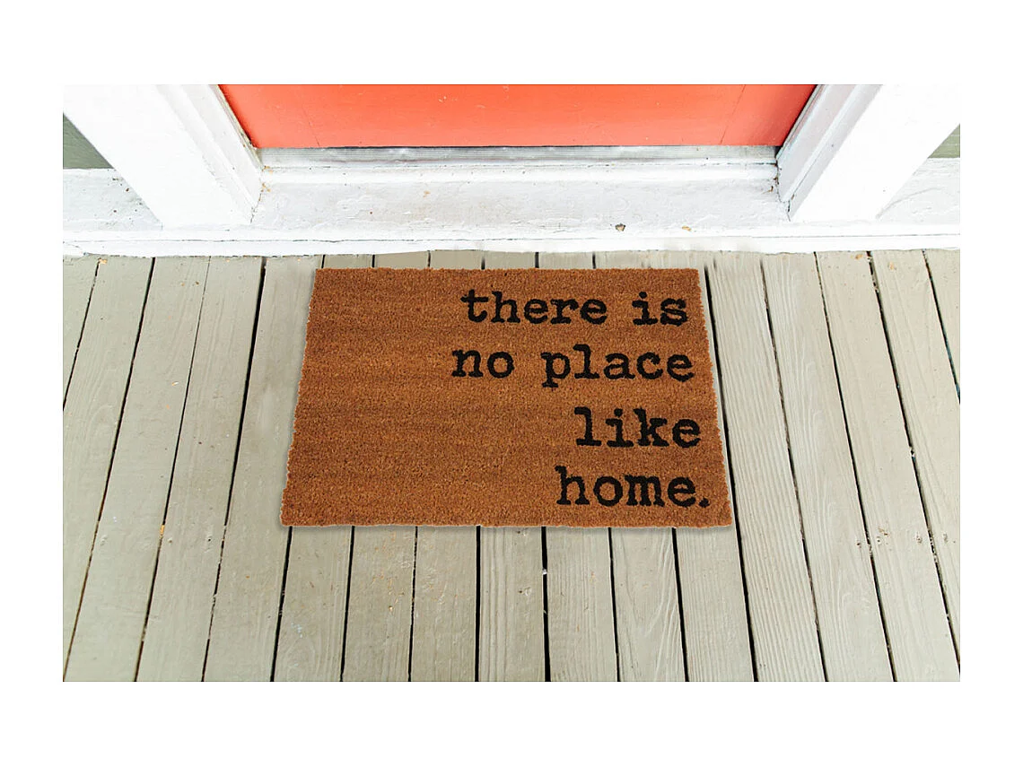 Paillasson en fibre de coco 60 x 40 cm There is no place like home