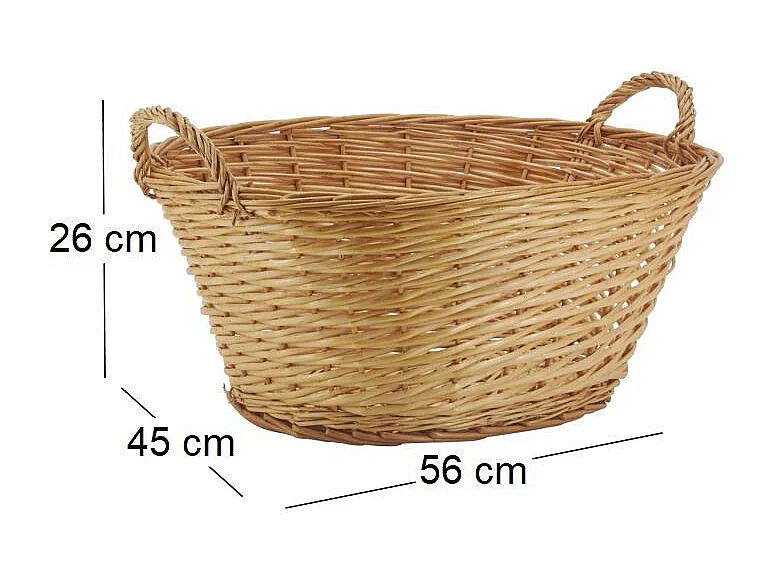 Wäschekorb aus Weide
