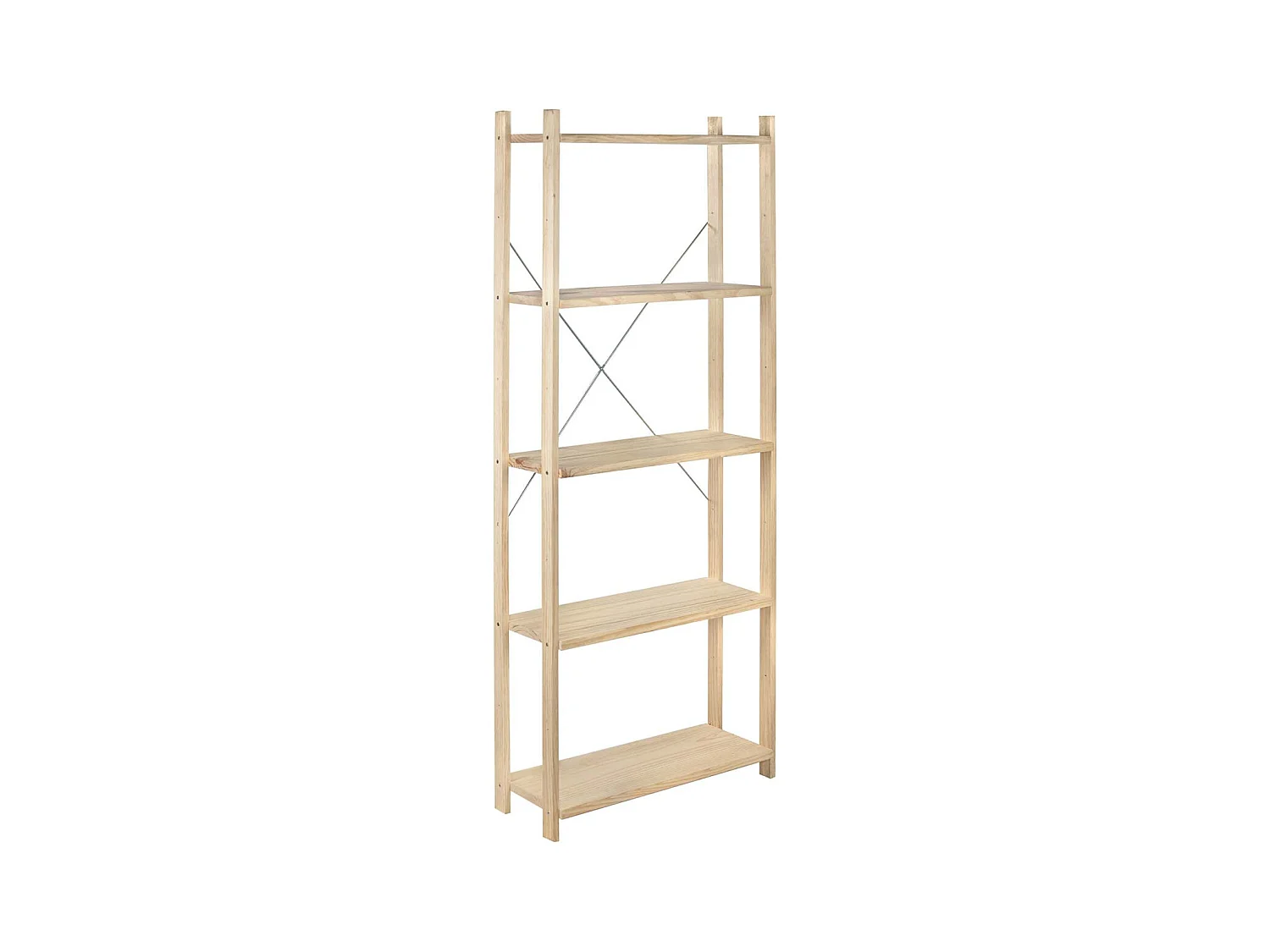 Etagère Natura 5 tablettes et montants à lattes