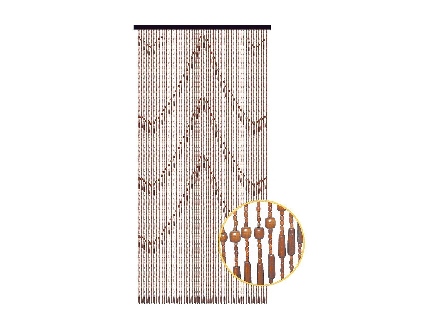 Türfadervorhang aus Holz