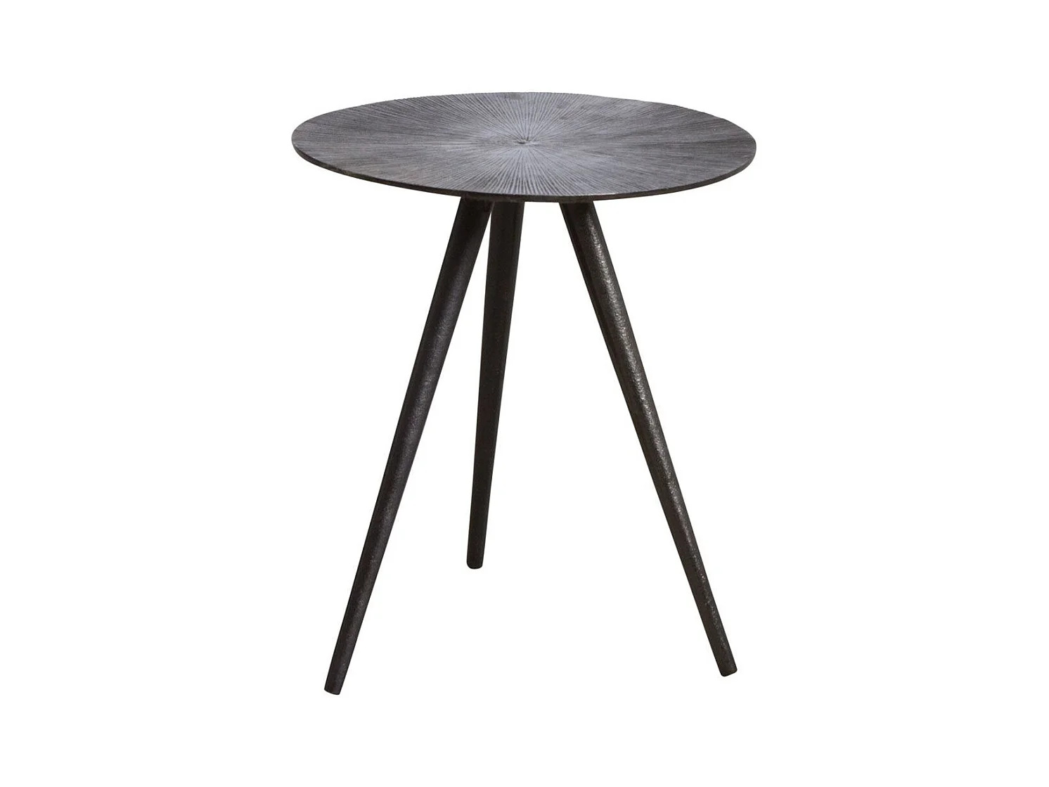 Table ronde métal zinc antique Diamètre 36cm