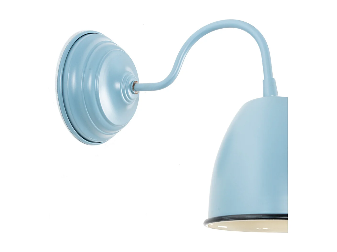 Wandleuchte aus lackiertem Metall