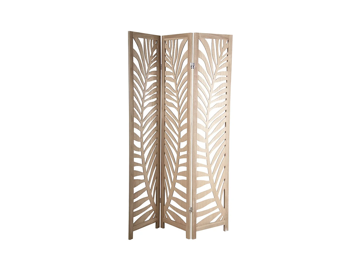 Paravent feuillage en bois
