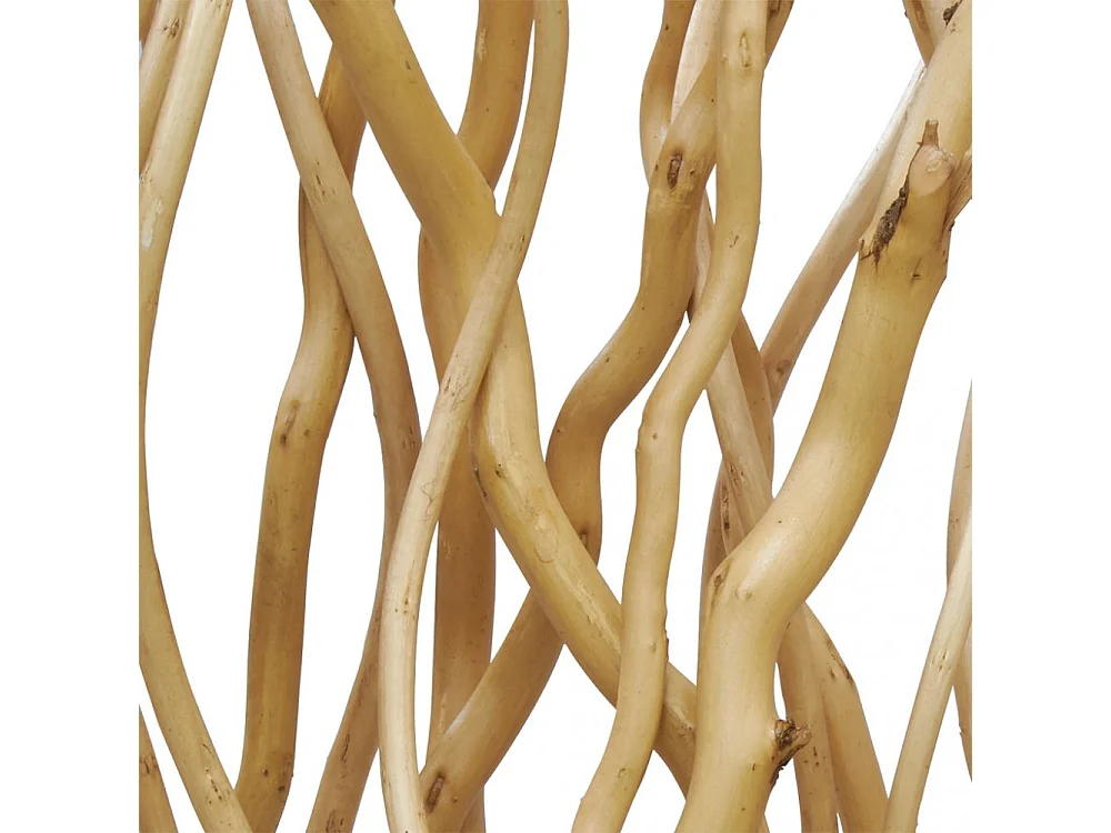 Paravent en osier avec socle et tiges Twist Modèle 1