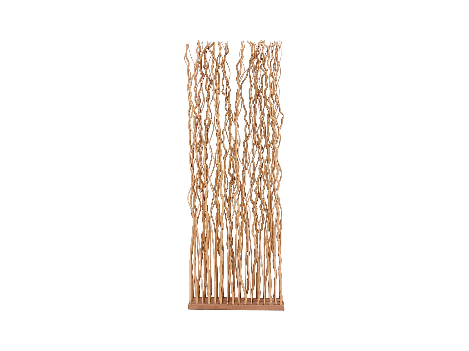 Paravent en osier avec socle et tiges Twist Modèle 1