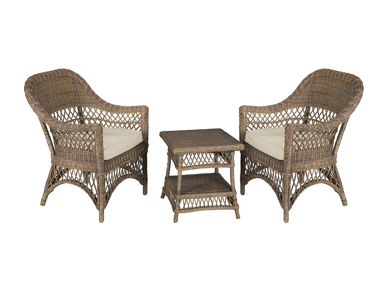 Petit salon en rotin Polo