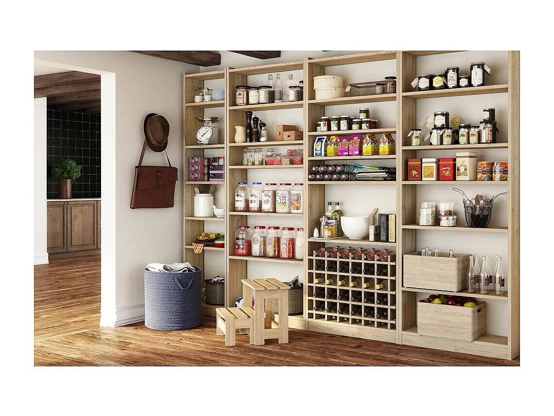 Bibliothèque Gala en pin 6 tablettes