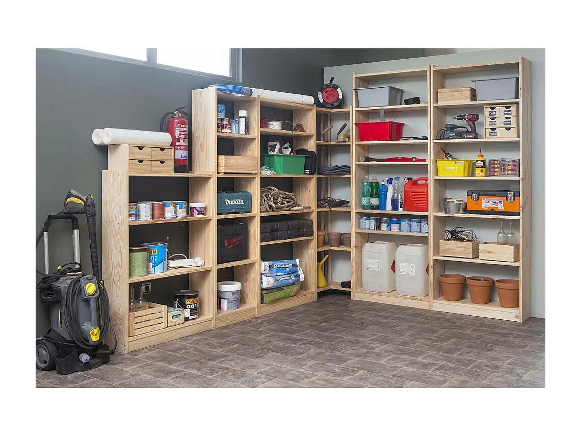 Colonne en pin Gala 7 tablettes