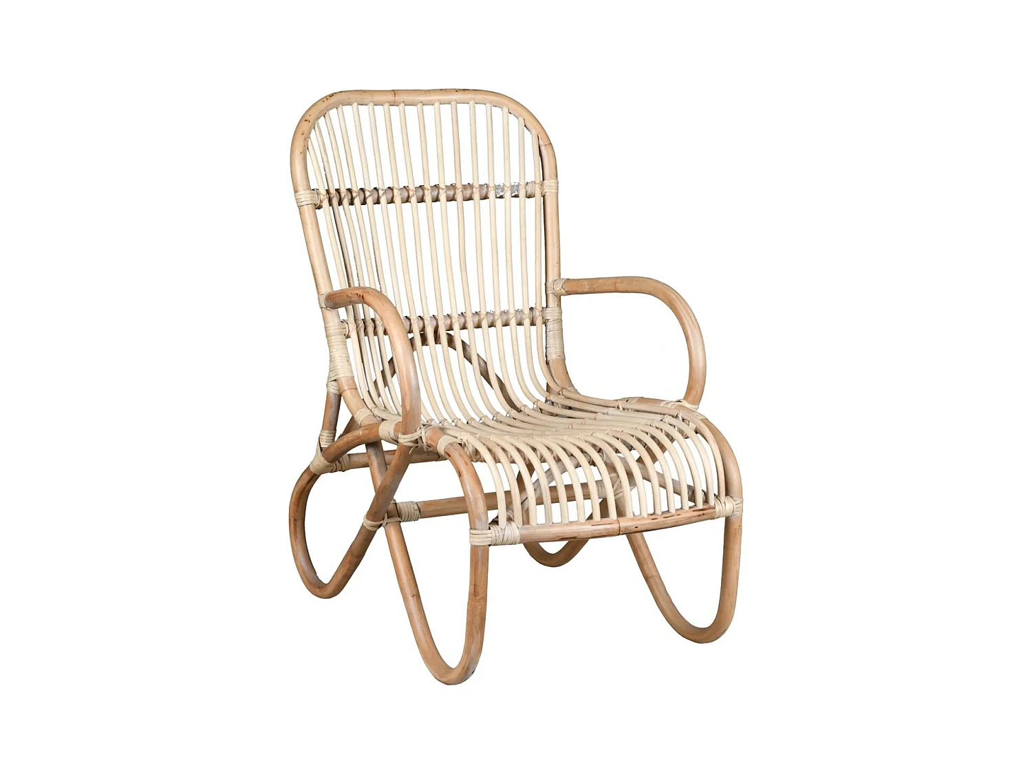 Fauteuil cocooning en rotin naturel