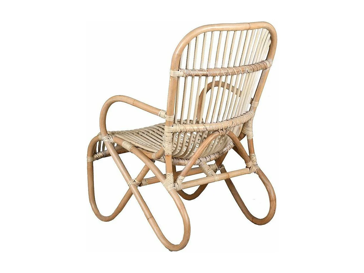 Fauteuil cocooning en rotin naturel