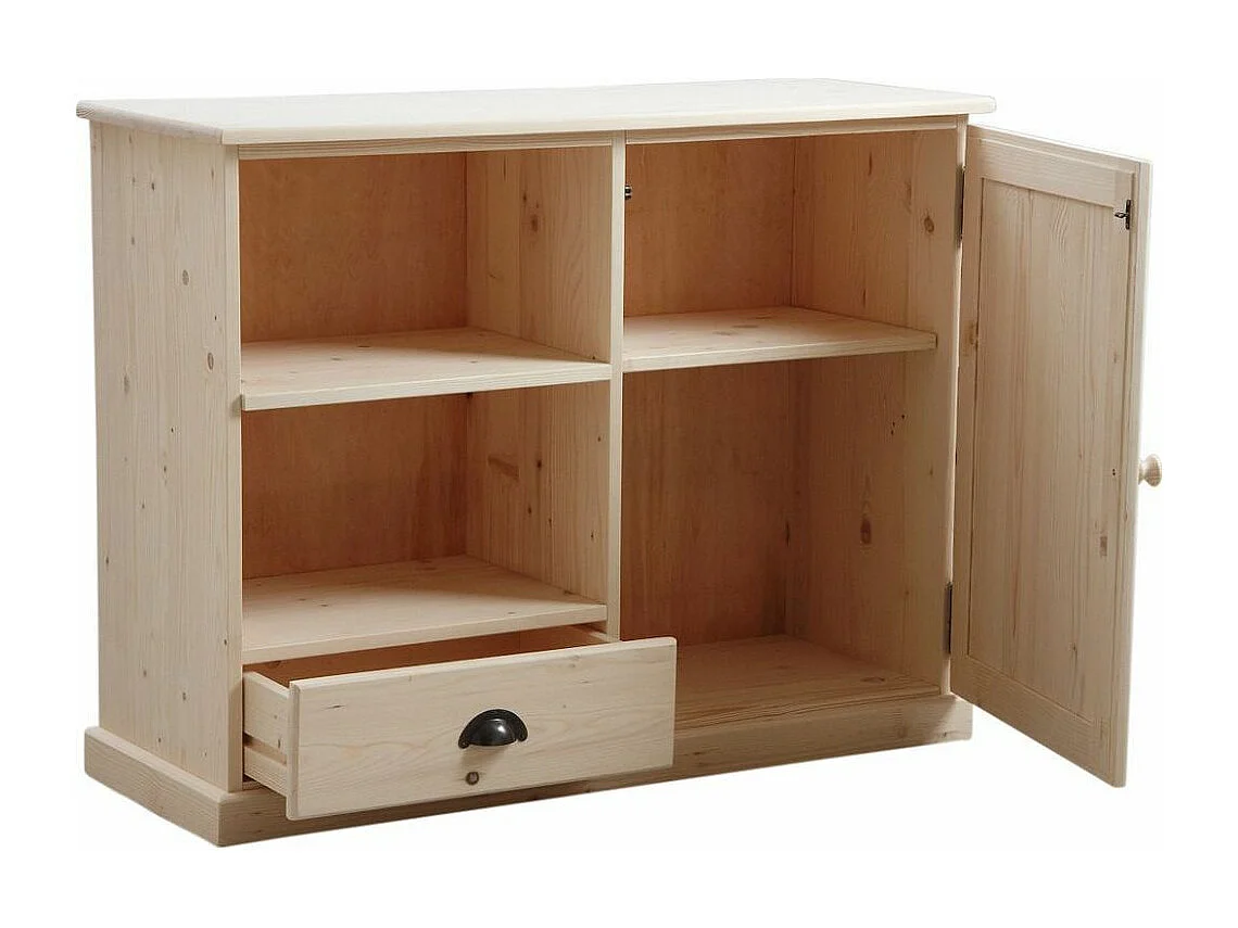 Meuble tv en bois brut