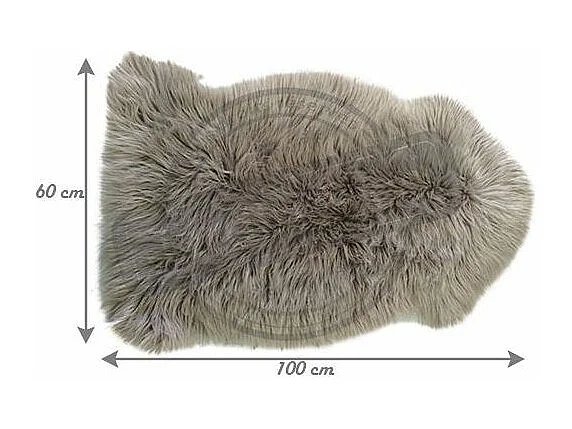 Jeté de lit imitation fourrure